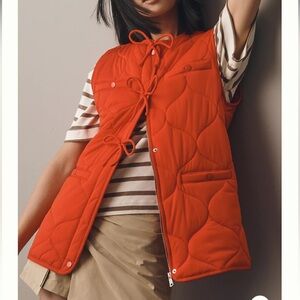 NWT Avec Les Filles By Anthropologie Quilted Vest Sz XS/S